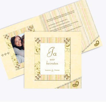 Hochzeit Einladung Bund für's Leben