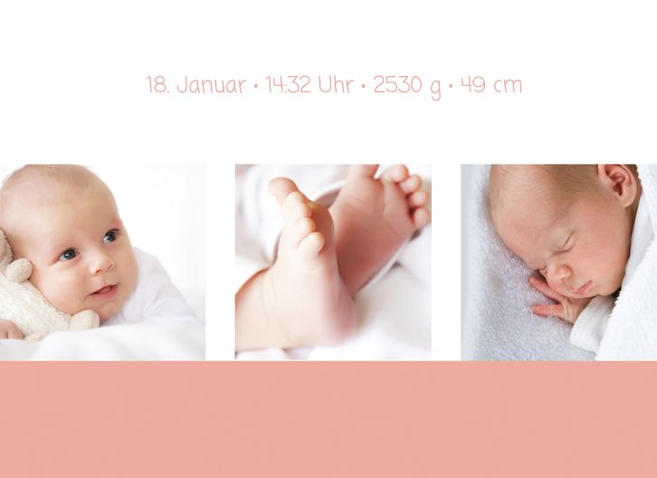 Ansicht 4 - Baby Dankeskarte 3Bilder