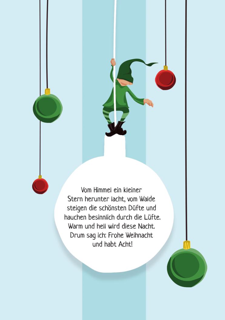 Grußkarte Wichtel selbst gestalten!