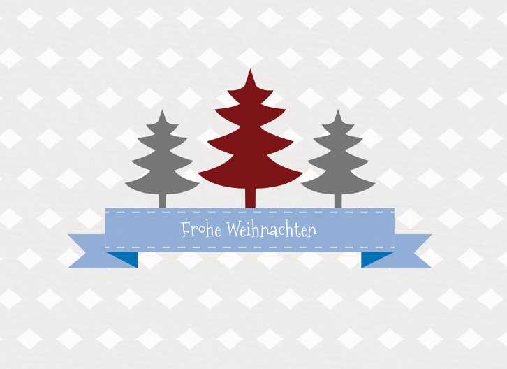 Ansicht 3 - Foto Grußkarte Tannenbaum Banner