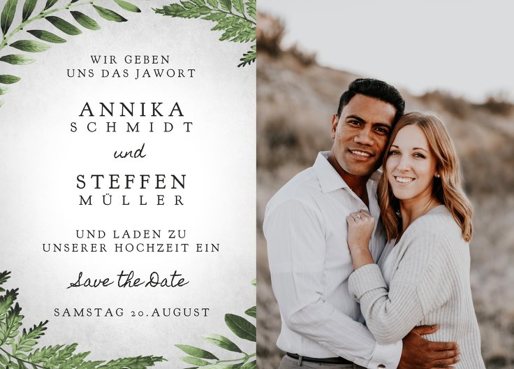 Ansicht 2 - Save-the-Date Blätterwerk