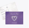 Hochzeit Save the Date glamour heart