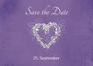 Ansicht 4 - Hochzeit Save the Date glamour heart