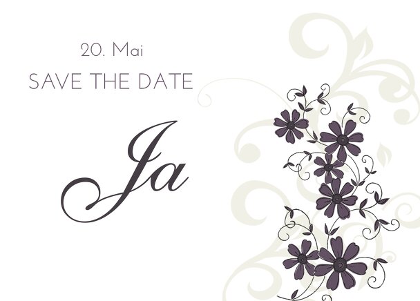 Ansicht 2 - Hochzeit Save-the-Date Ranke