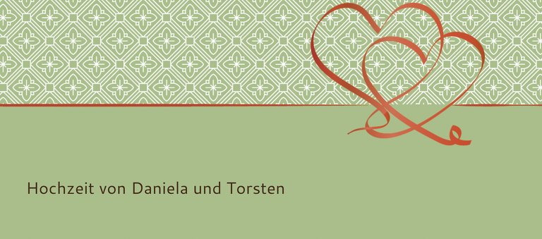 Ansicht 3 - Hochzeit Tischkarte Turteltäubchen