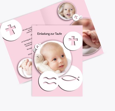 Taufkarte Taufsymbole