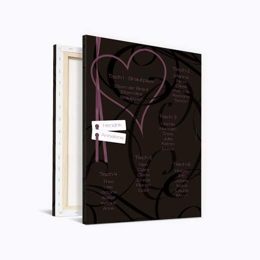 Sitzplan Band Lila 400x600mm