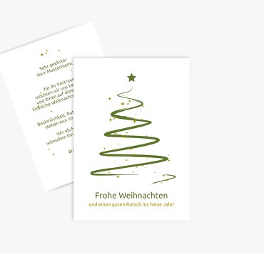 Weihnachtsgrußkarte Wunderbaum