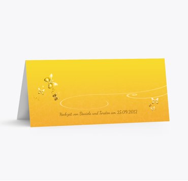 Hochzeit Tischkarte butterfly