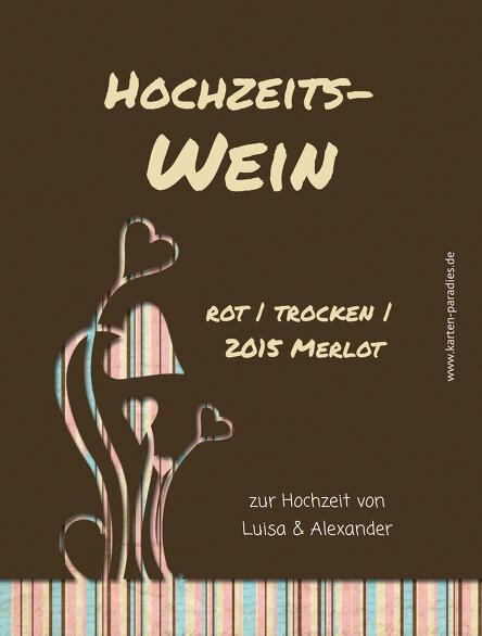 Ansicht 2 - Hochzeit Flaschenetiketten Wir heiraten