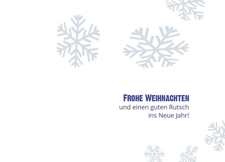 Ansicht 2 - Weihnachtsgrußkarte Schneesturm