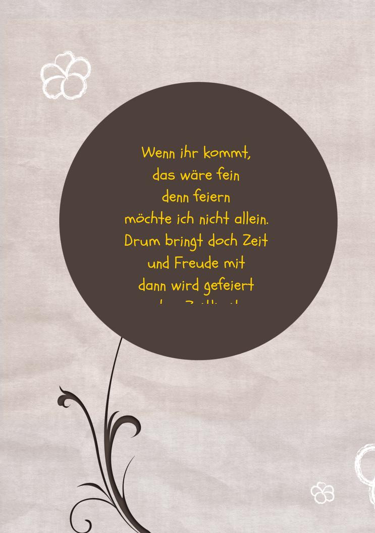 Geburtstagskarte Fantasyflower 50 Selbst Gestalten