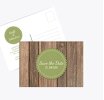Save-the-Date Vintage Holz