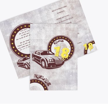 Einladung zum Geburtstag Car Star 18