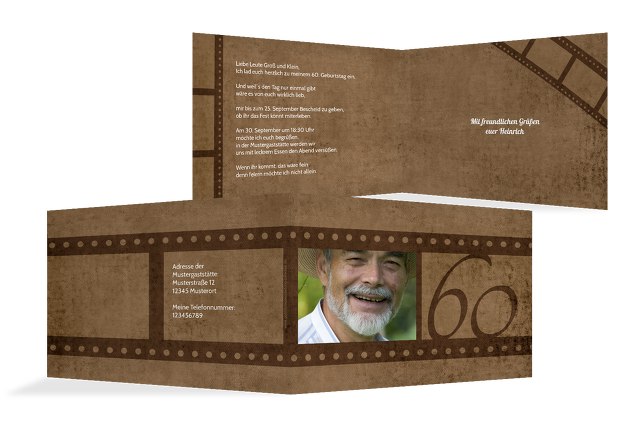 Einladungskarte Zum 60 Geburtstag 45 Kreative Ideen