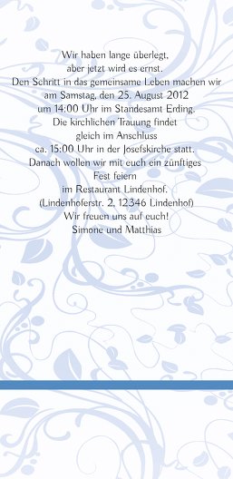 Ansicht 5 - Hochzeit Einladung Blättertraum 2