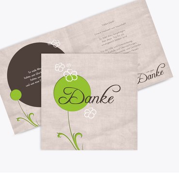 Hochzeit Dankeskarte 2 Fantasyflower