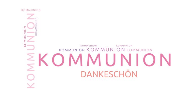 Ansicht 3 - Kommunion Dankeskarte Script