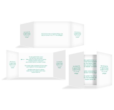 Klappkarte Altarfalz DIN A6 zum Selbstgestalten