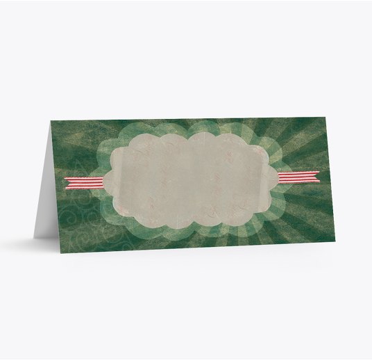 Tischkarte Origami Türkisblaukräftig 100x44mm