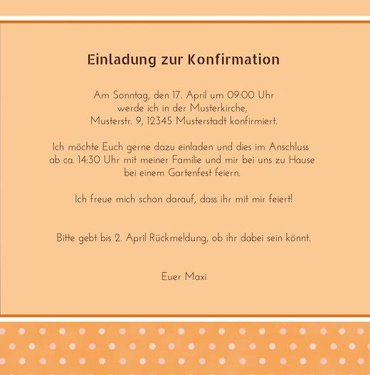 Ansicht 5 - Konfirmation Einladungskarte Kreuzhostie