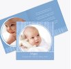 Babykarte Streifentapete