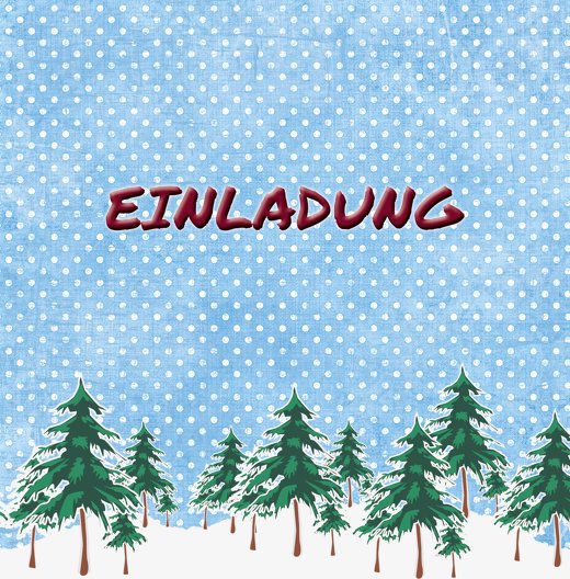 Ansicht 3 - Foto Einladung Schneewald