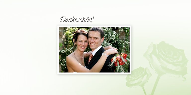 Ansicht 3 - Hochzeit Danke Din Rose