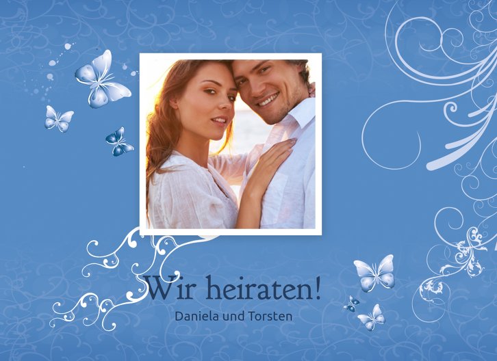 Ansicht 3 - Hochzeit Einladung butterfly