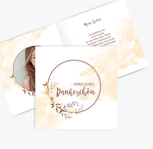 Danksagung Dankeskarten Zur Konfirmation Selbst Gestalten