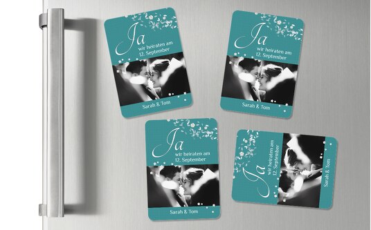 Fotomagnete Hochzeit Als Save The Date Gestalten Karten Paradies De