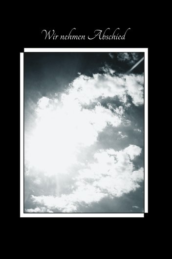 Ansicht 3 - Trauerkarte Wolkenhimmel