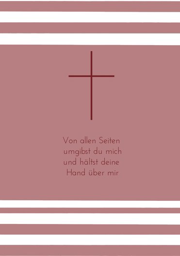 Ansicht 4 - Kommunionskarte Kreuz