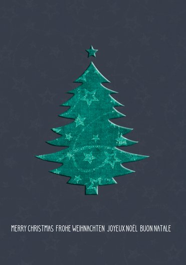 Ansicht 3 - Weihnachtsgrußkarte Baum