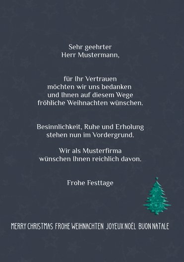 Ansicht 5 - Weihnachtsgrußkarte Baum