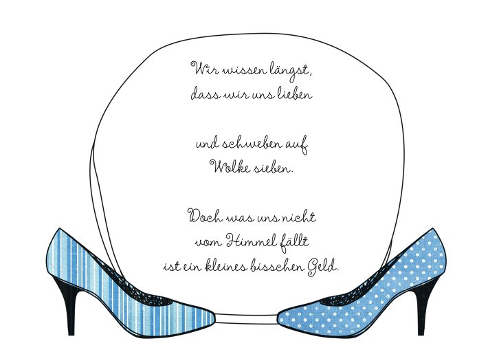 Ansicht 4 - Hochzeit Einladung High Heels