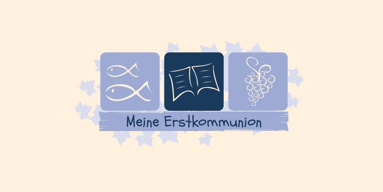 Ansicht 3 - Kommunionskarte Blatt