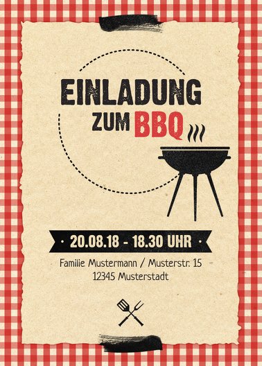 Ansicht 2 - Einladung Sommerfest BBQ