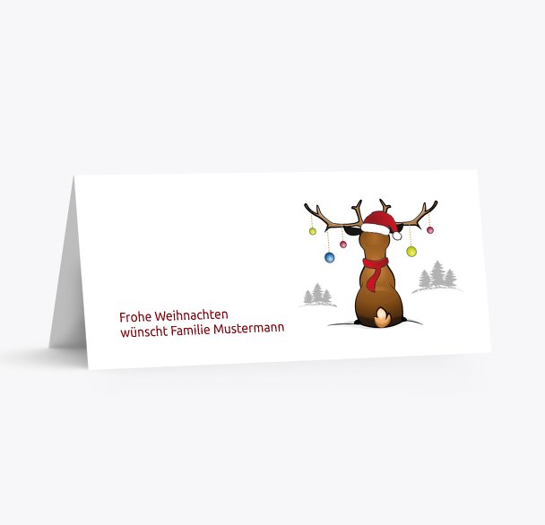 Tischkarte Rudolph