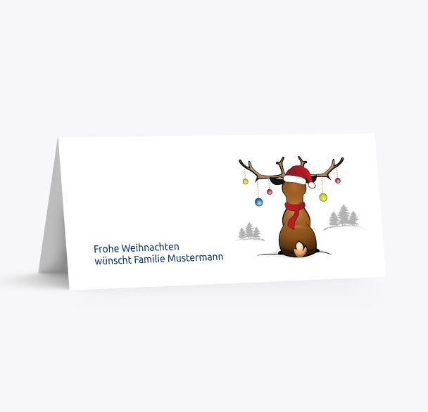 Tischkarte Rudolph