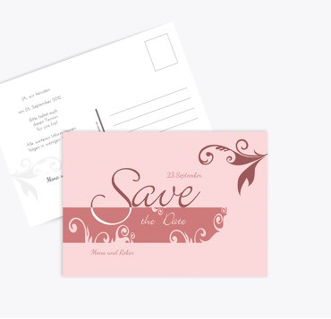 Save-the-Date squiggle square