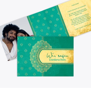 Hochzeit Dankeskarte Mumbai