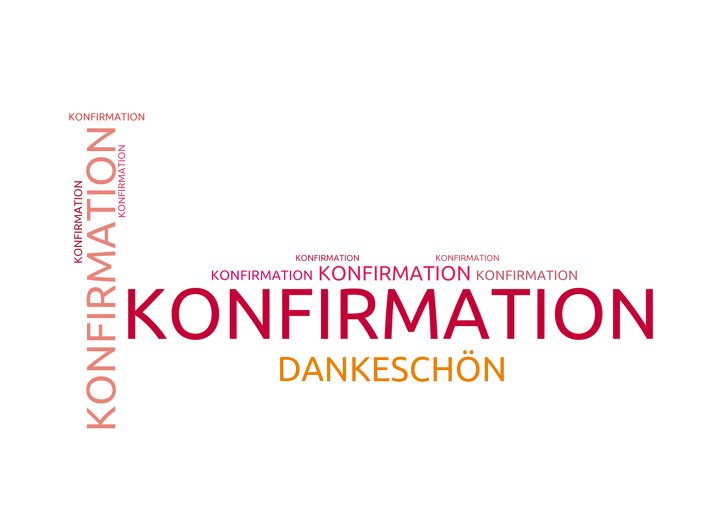 Ansicht 3 - Konfirmation Dankeskarte Script