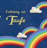 Ansicht 7 - Taufkarte Regenbogenfantasie