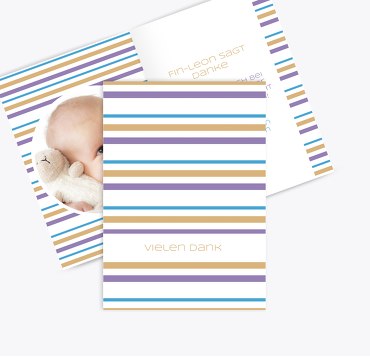 Tauf Dankeskarte line