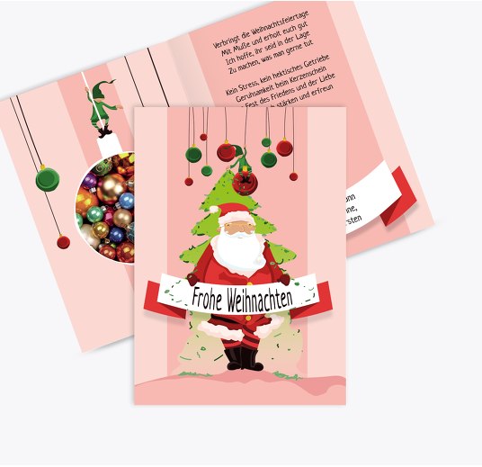 Foto Grußkarte Wichtel Rosa 105x148mm