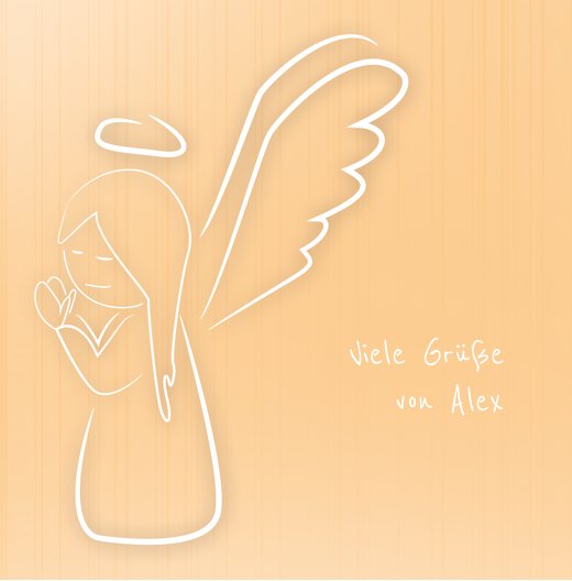 Ansicht 7 - Konfirmation Dankeskarte Angle
