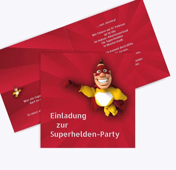 Einladung Superheld