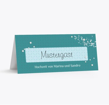 Hochzeit Tischkarte romantic flower