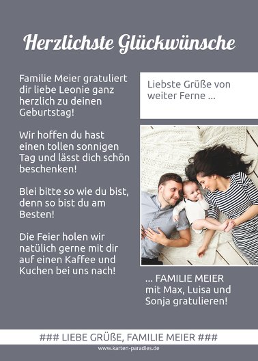 Ansicht 3 - Glückwunschkarte zum Geburtstag Magazin